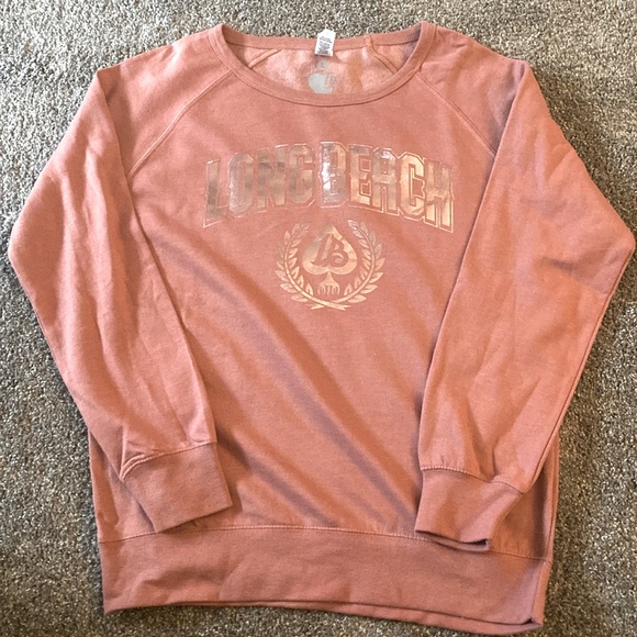 NWT, Long Beach sweatshirt sz large- rose gold - Picture 1 of 3